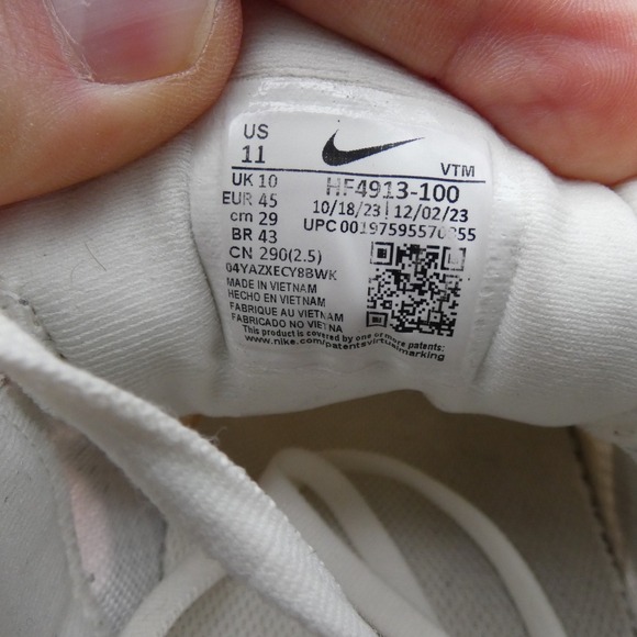 Nike Structure 25 HF4913-100 Mens 11 Running Shoes White Bright Crimson Sneakers - Picture 8 of 9